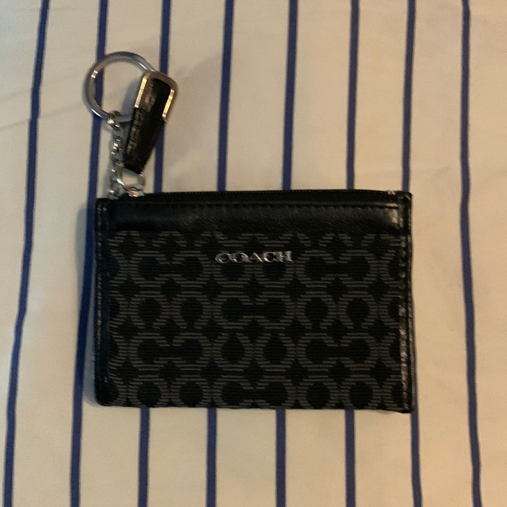 Coach ID case keychain.
